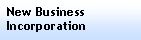 Text Box: New Business Incorporation